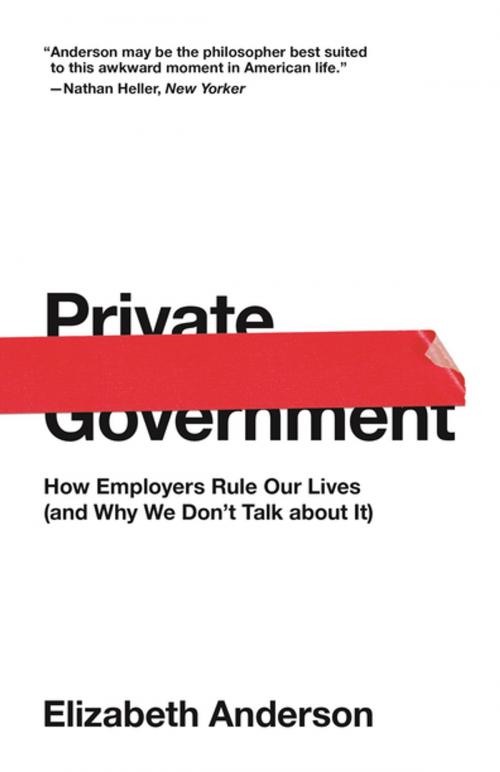Cover of the book Private Government by Elizabeth Anderson, Princeton University Press