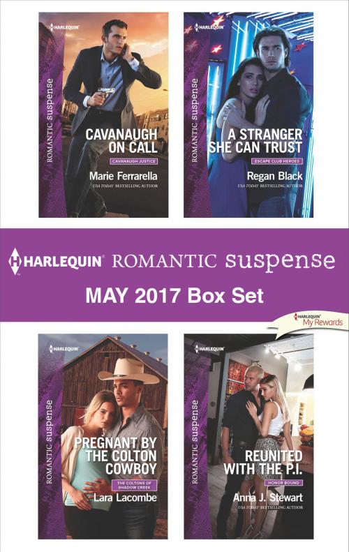 Cover of the book Harlequin Romantic Suspense May 2017 Box Set by Marie Ferrarella, Lara Lacombe, Regan Black, Anna J. Stewart, Harlequin