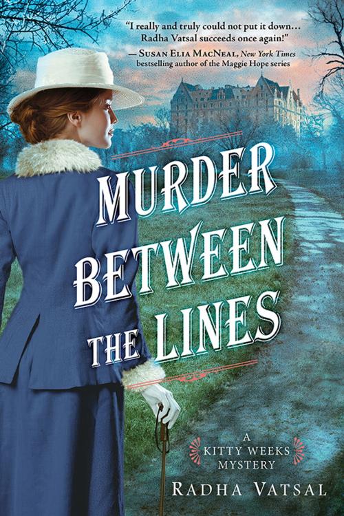 Cover of the book Murder between the Lines by Radha Vatsal, Sourcebooks
