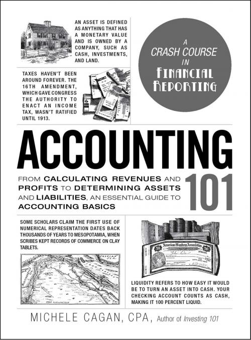 Cover of the book Accounting 101 by Michele Cagan, CPA, Adams Media
