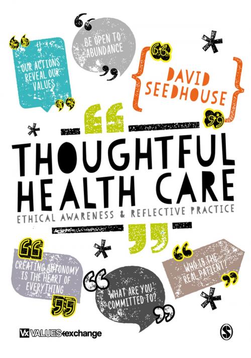 Cover of the book Thoughtful Health Care by Professor David Seedhouse, SAGE Publications