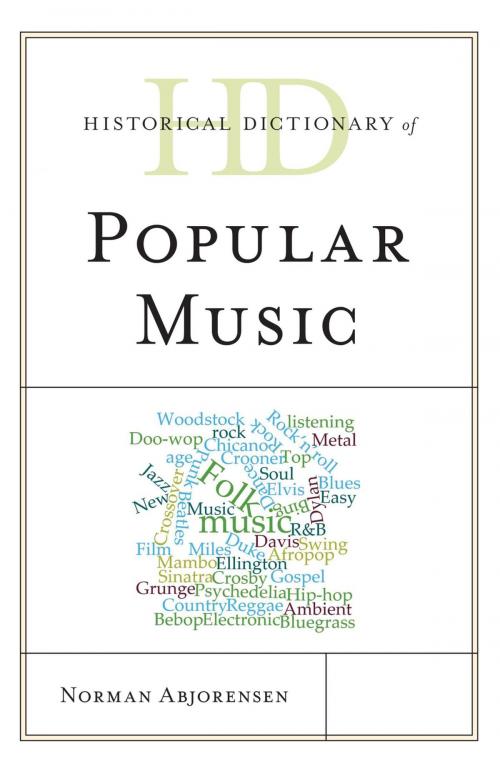 Cover of the book Historical Dictionary of Popular Music by Norman Abjorensen, Rowman & Littlefield Publishers