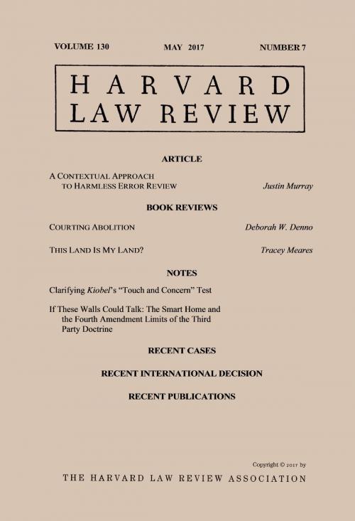 Cover of the book Harvard Law Review: Volume 130, Number 7 - May 2017 by Harvard Law Review, Quid Pro, LLC