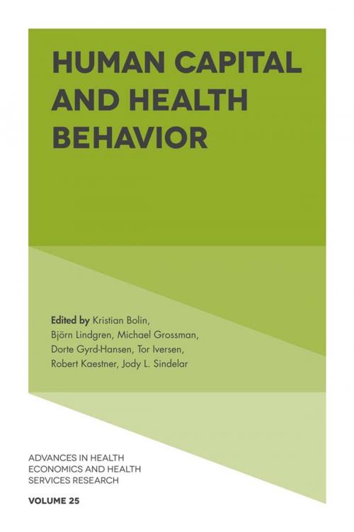 Cover of the book Human Capital and Health Behavior by , Emerald Publishing Limited