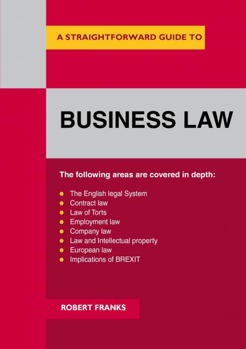 Cover of the book Business Law by Robert Franks, Straightforward Publishing