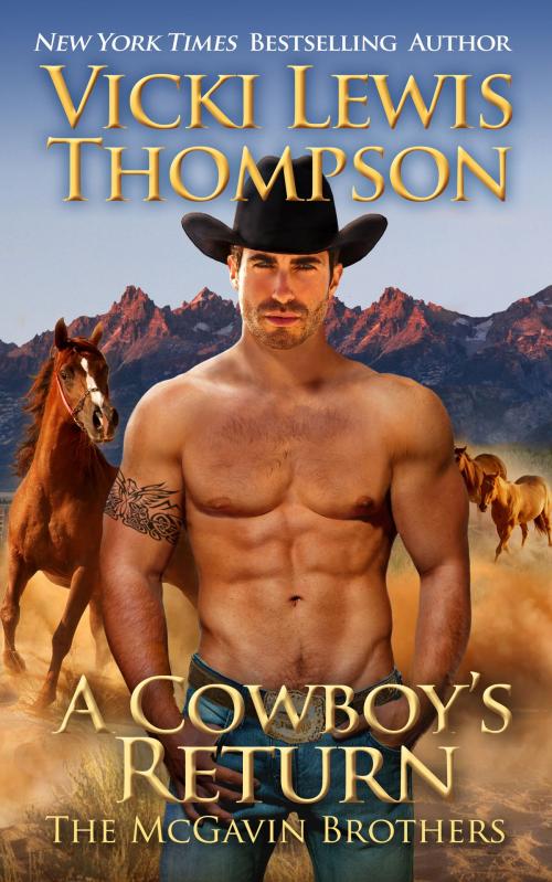 Cover of the book A Cowboy's Return by Vicki Lewis Thompson, Ocean Dance Press LLC