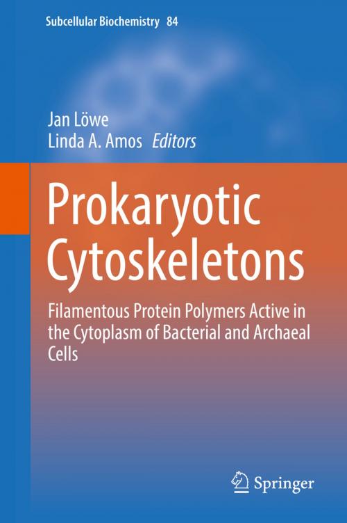 Cover of the book Prokaryotic Cytoskeletons by , Springer International Publishing
