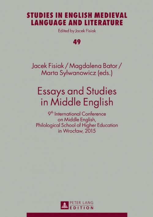 Cover of the book Essays and Studies in Middle English by , Peter Lang
