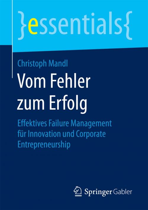 Cover of the book Vom Fehler zum Erfolg by Christoph Mandl, Springer Fachmedien Wiesbaden