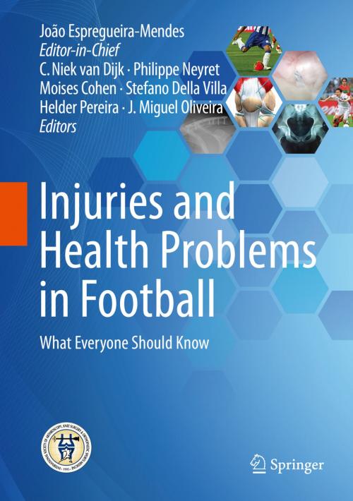 Cover of the book Injuries and Health Problems in Football by João Espregueira-Mendes, Springer Berlin Heidelberg