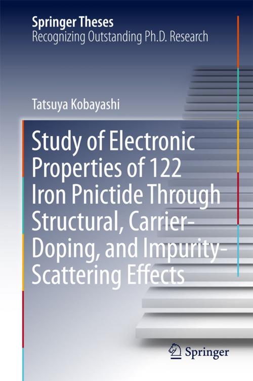 Cover of the book Study of Electronic Properties of 122 Iron Pnictide Through Structural, Carrier-Doping, and Impurity-Scattering Effects by Tatsuya Kobayashi, Springer Singapore
