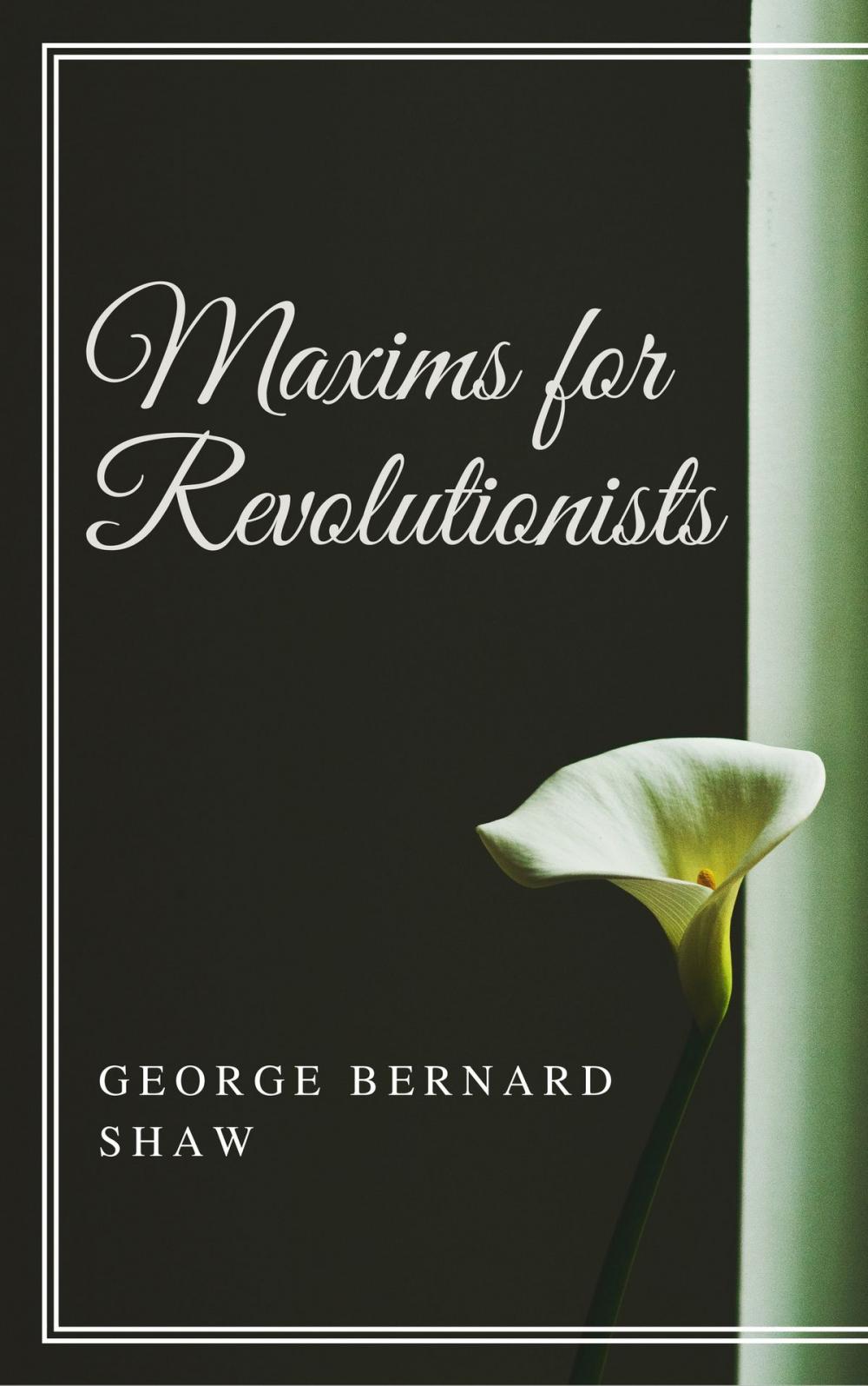 Big bigCover of Maxims for Revolutionists (Annotated)