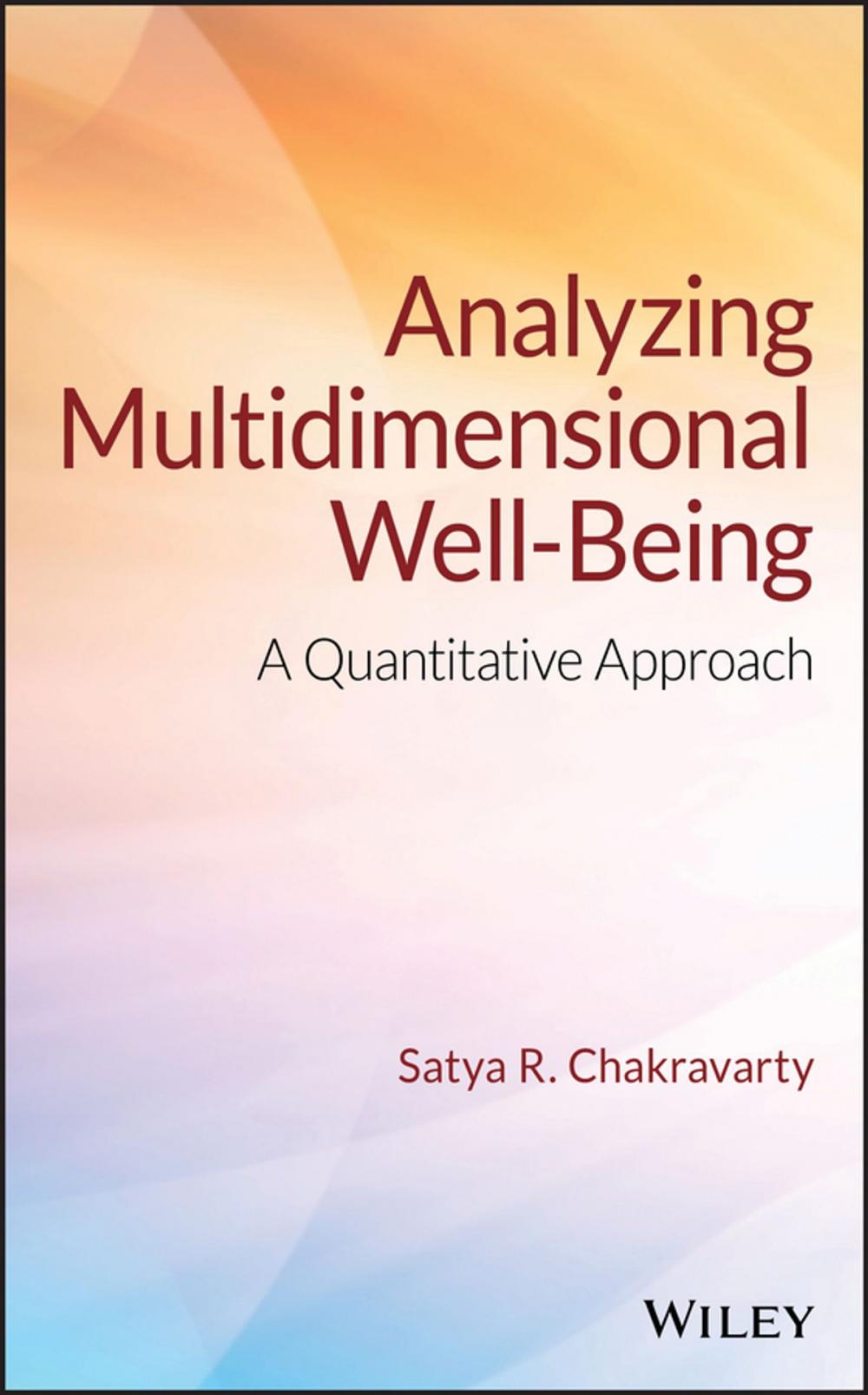 Big bigCover of Analyzing Multidimensional Well-Being