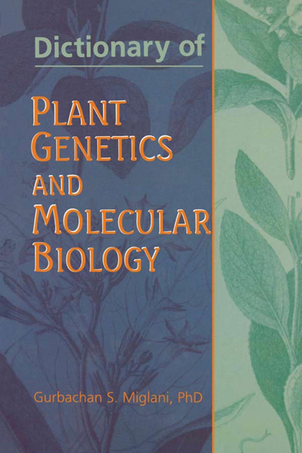 Big bigCover of Dictionary of Plant Genetics and Molecular Biology