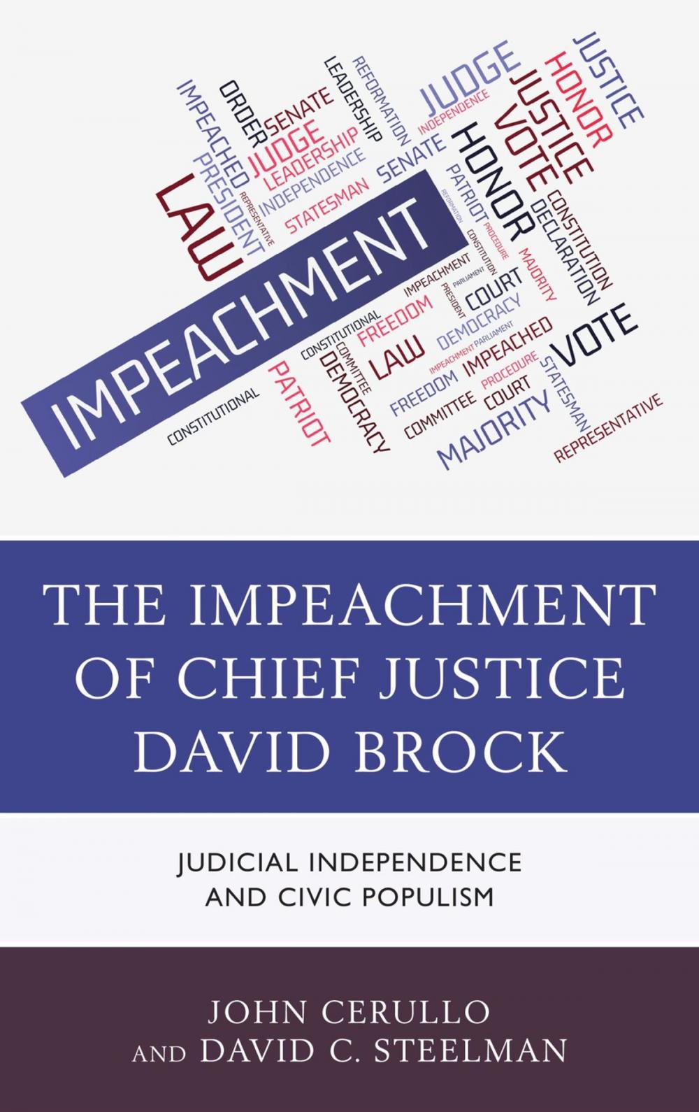 Big bigCover of The Impeachment of Chief Justice David Brock