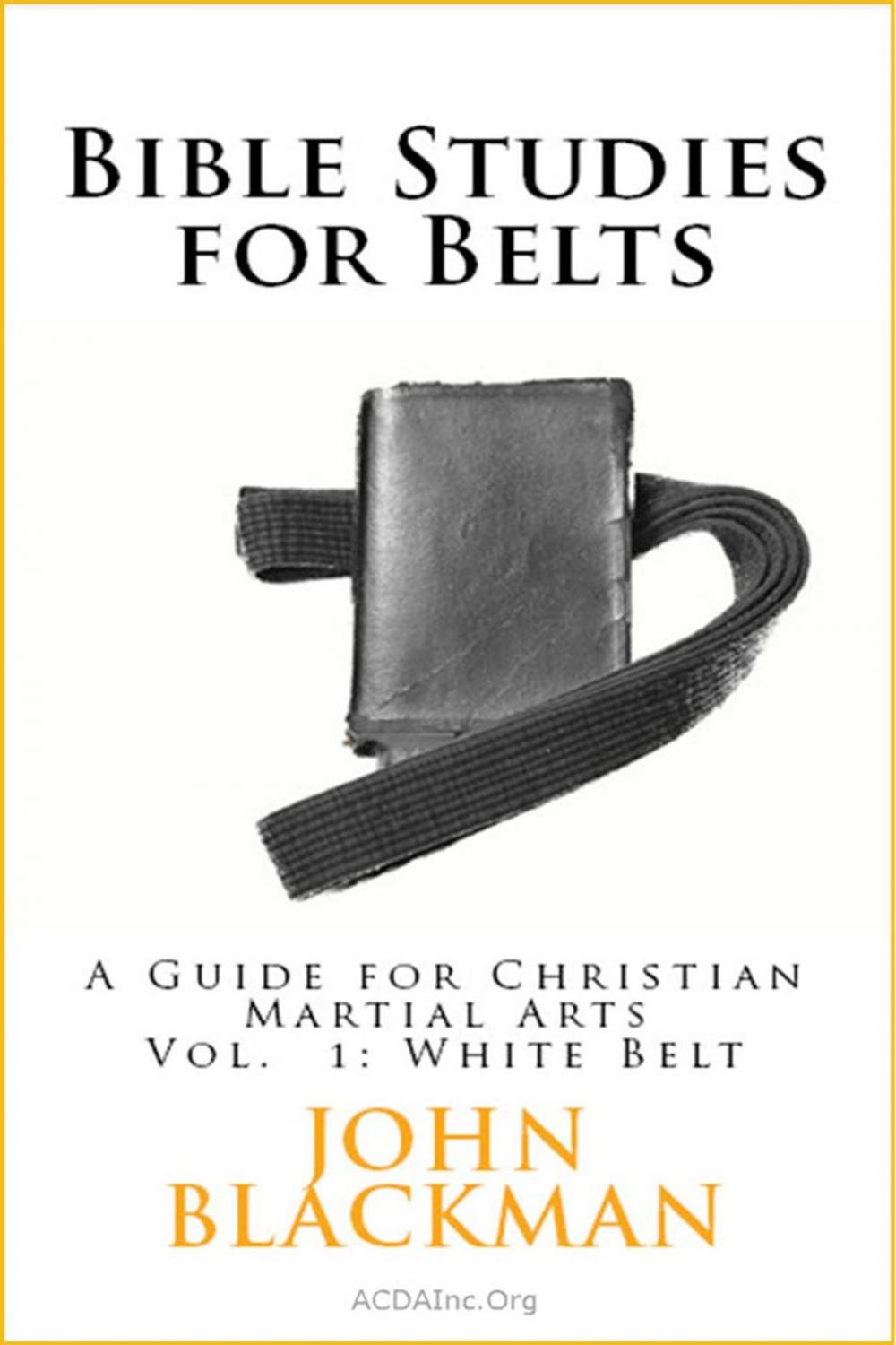 Big bigCover of Bible Studies for Belts: A Guide for Christian Martial Arts Vol. 1: White Belt