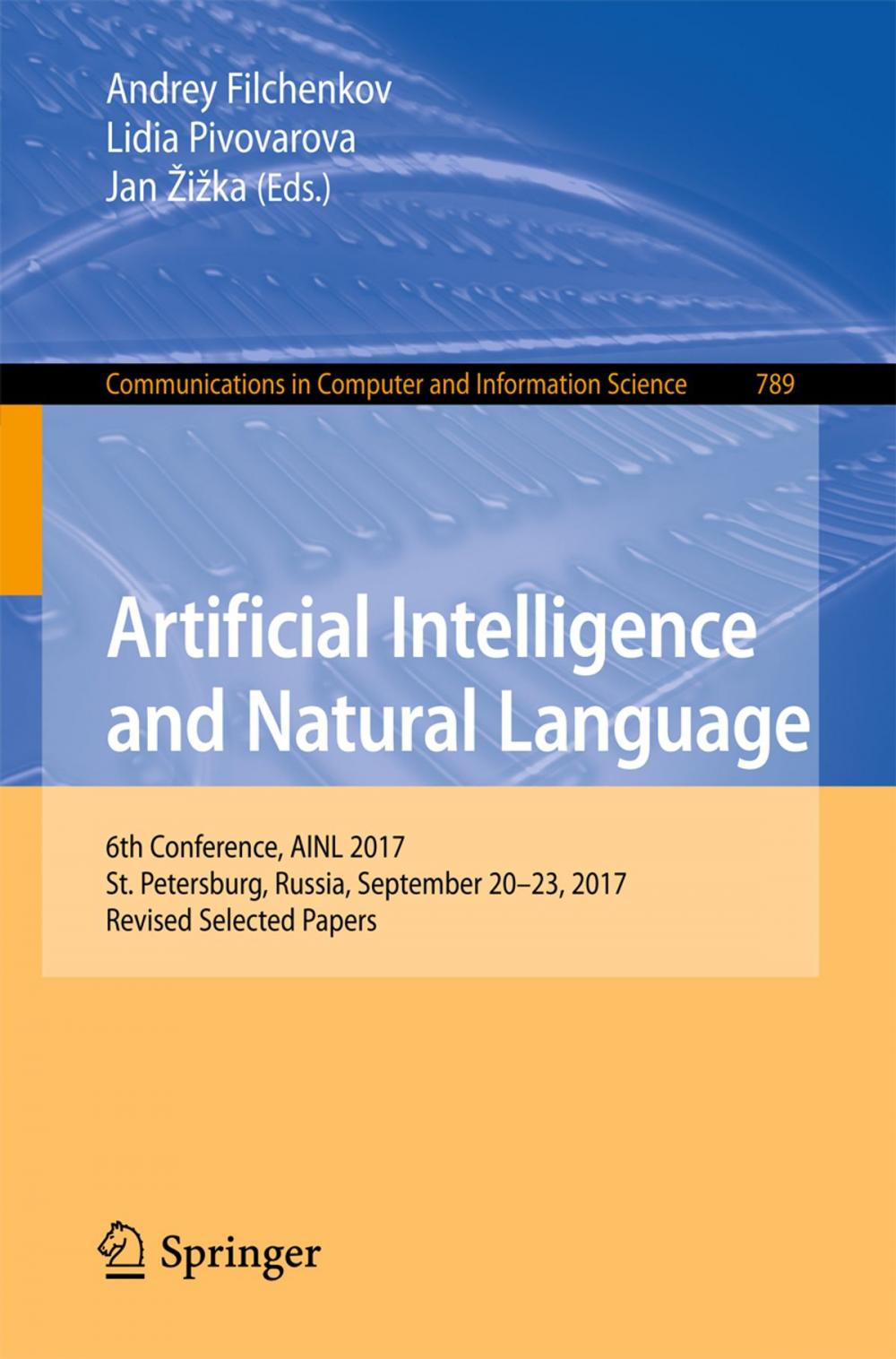 Big bigCover of Artificial Intelligence and Natural Language