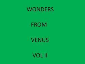 bigCover of the book wonders from Venus Vol II by 