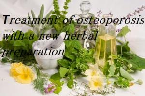 Cover of the book Treatment of osteoporosis with a new herbal preparation by David Schechter MD