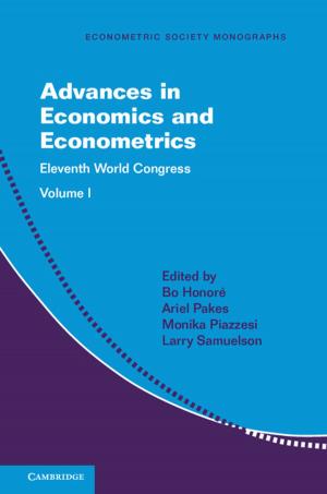 Cover of the book Advances in Economics and Econometrics: Volume 1 by Jane Fortin