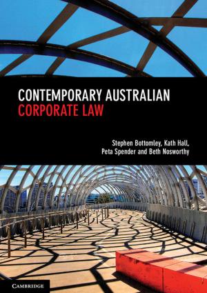 Cover of the book Contemporary Australian Corporate Law by Jean-Pierre Unger, Pierre De Paepe, Kasturi Sen, Werner Soors