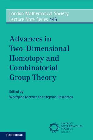 Cover of Advances in Two-Dimensional Homotopy and Combinatorial Group Theory