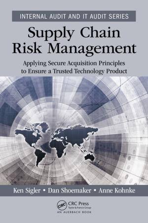 Cover of the book Supply Chain Risk Management by Athanasios Christou Micheas
