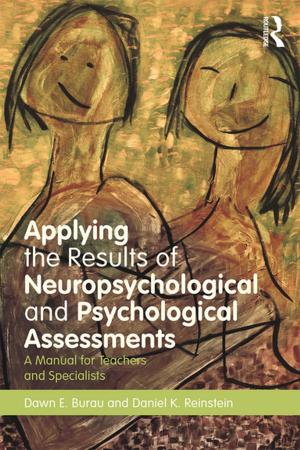 Cover of the book Applying the Results of Neuropsychological and Psychological Assessments by Walter Riso