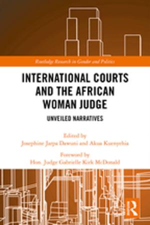 Cover of the book International Courts and the African Woman Judge by Denis Fred Simon