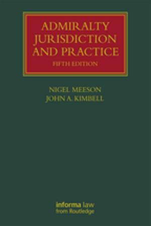 Cover of the book Admiralty Jurisdiction and Practice by Professor Loreto Todd, Loreto Todd