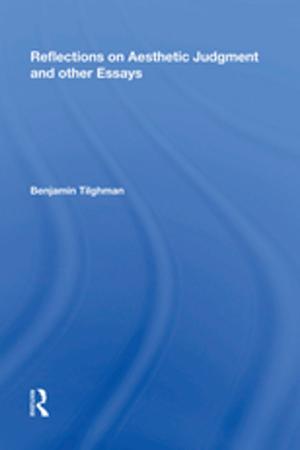 Cover of the book Reflections on Aesthetic Judgment and other Essays by Elizabeth Peirce