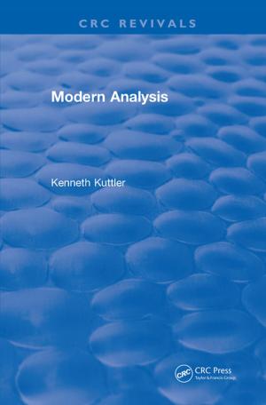Cover of the book Modern Analysis (1997) by Jack Belzer