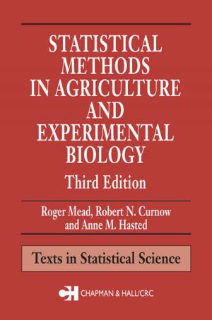Cover of the book Statistical Methods in Agriculture and Experimental Biology by John C. Bouwkamp