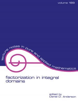 Cover of the book Factorization in Integral Domains by Mike Saks, Martin Williams, Beverley Hancock