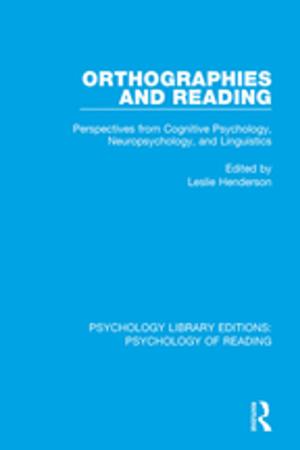 Cover of the book Orthographies and Reading by Thomas Estabrook, Charles Levenstein, John Wooding