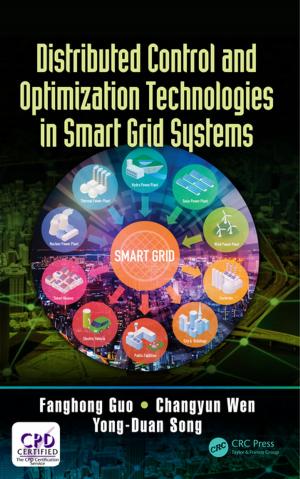 Cover of the book Distributed Control and Optimization Technologies in Smart Grid Systems by Steven G. Penoncello