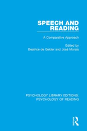 bigCover of the book Speech and Reading by 
