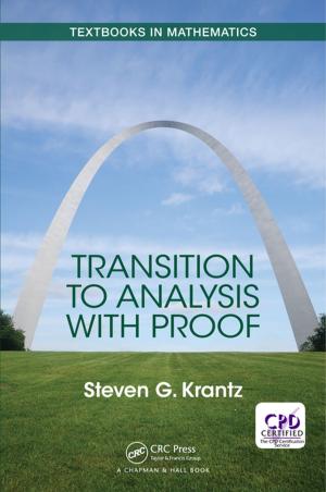 Cover of the book Transition to Analysis with Proof by Linda R. Elliott, Michael D. Coovert