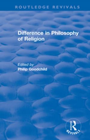 Cover of the book Difference in Philosophy of Religion by Patricia J. Bauer