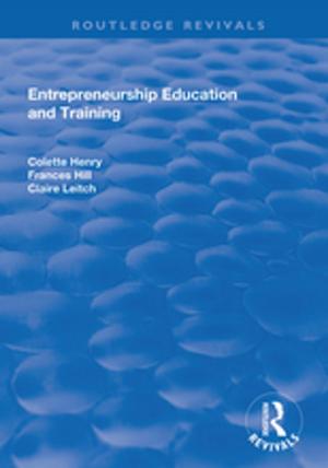 Book cover of Entrepreneurship Education and Training: The Issue of Effectiveness