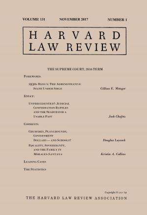 bigCover of the book Harvard Law Review: Volume 131, Number 1 - November 2017 by 