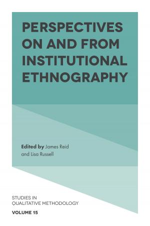 bigCover of the book Perspectives on and from Institutional Ethnography by 