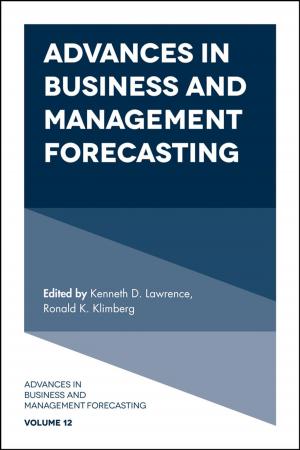 Cover of the book Advances in Business and Management Forecasting by 
