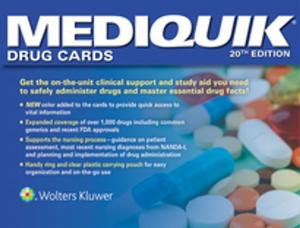 Cover of the book MediQuik Drug Cards by Betsy H. Allbee, Lisa Marcucci, Jeannie S. Garber, Monty Gross, Sheila Lambert, Ricky J. McCraw, Anthony D. Slonim, Teresa A. Slonim