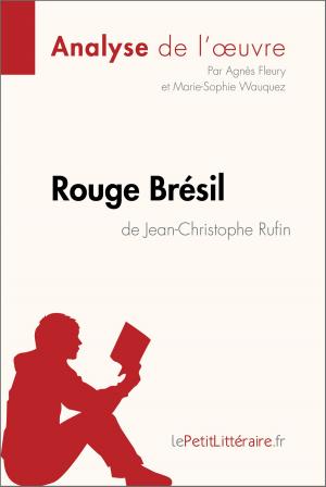 Cover of the book Rouge Brésil de Jean-Christophe Rufin (Analyse de l'œuvre) by Lucile Lhoste, lePetitLittéraire.fr