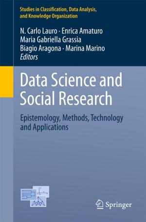 Cover of the book Data Science and Social Research by Roberto Giorgi, Veljko Milutinović, Jakob Salom, Nemanja Trifunovic