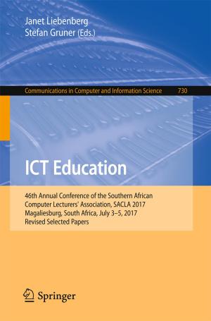 Cover of the book ICT Education by Monika Schillat, Marie Jensen, Marisol Vereda, Rodolfo A. Sánchez, Ricardo Roura
