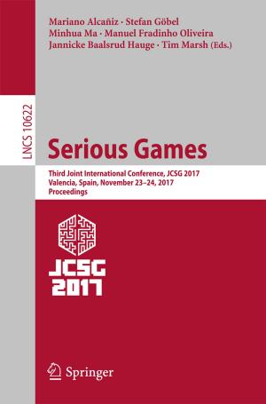 Cover of the book Serious Games by Jaime Gómez-Gutiérrez, So Kawaguchi, José Raúl Morales-Ávila