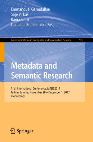Cover of the book Metadata and Semantic Research by Katarzyna Kopczewska, Paweł Churski, Artur Ochojski, Adam Polko