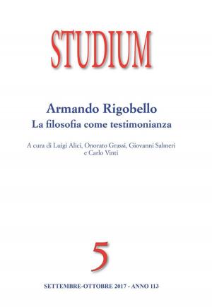 Cover of Studium - Armando Rigobello: la filosofia come testimonianza